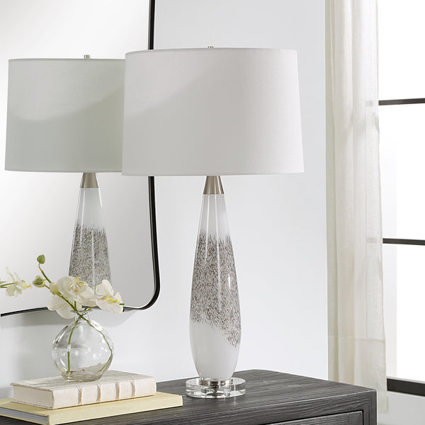 Fashion grey and silver table lamps