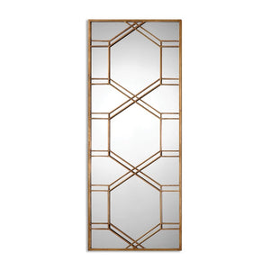 Kennis Gold Leaf Leaner Mirror - taylor ray decor