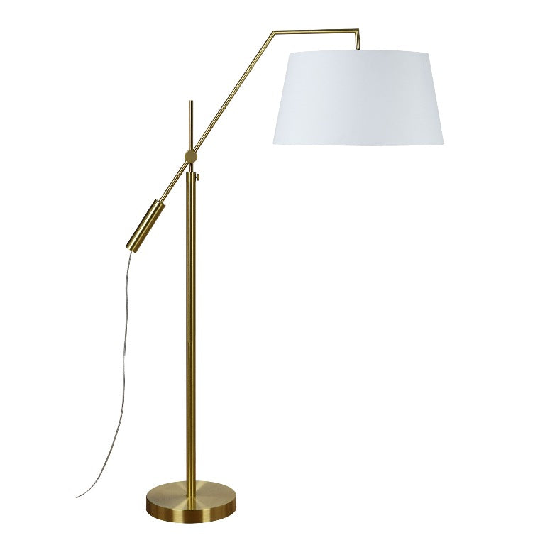 Claire Traditional Brass Floor Lamp @taylorraydesign