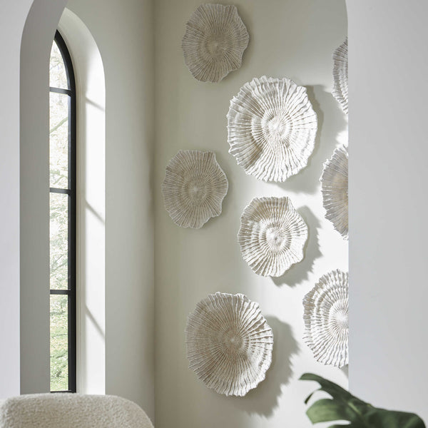 Ocean Gems Wall Decor, Natural, S/3– taylor ray decor