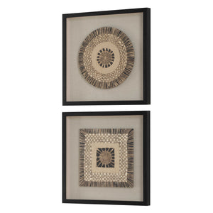 Intertwine Woven Shadow Box, S/2