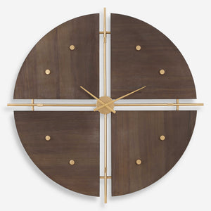 Walnut Elegance, Contemporary Clock