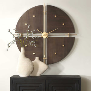 Walnut Elegance, Contemporary Clock