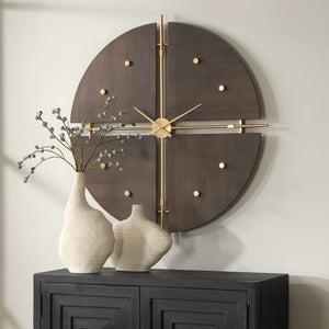 Walnut Elegance, Contemporary Clock