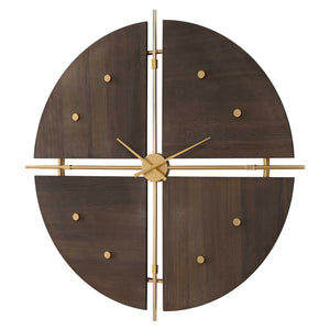 Walnut Elegance, Contemporary Clock