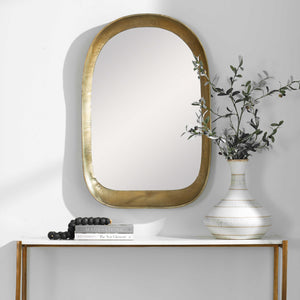 Bradano Arch Mirror, Brass