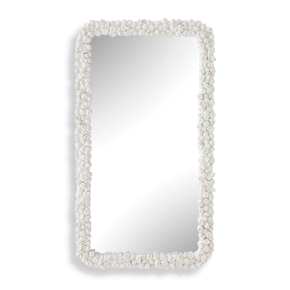Barnacle Rectangular White Mirror