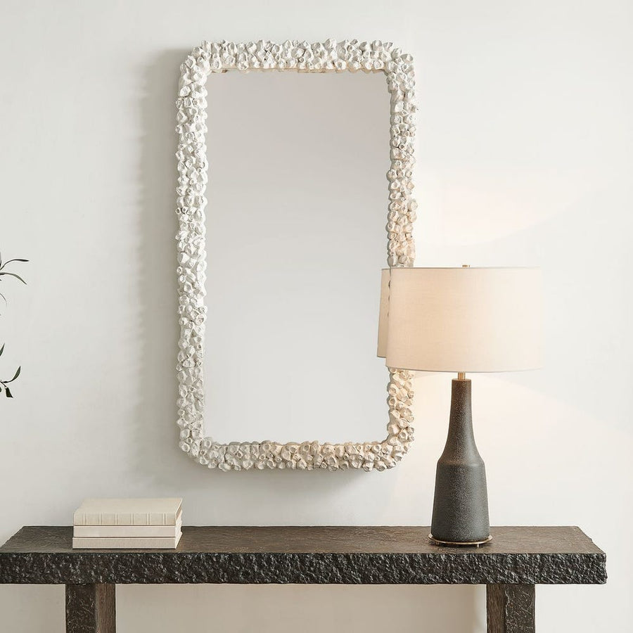 Barnacle Rectangular White Mirror
