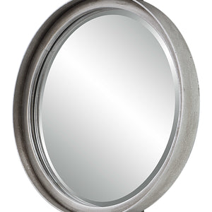 Button Decorative Mirror, Silver