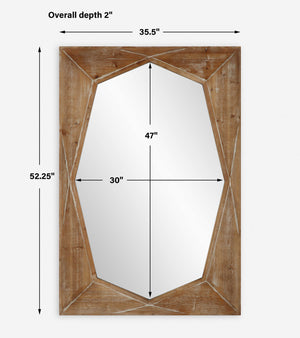 Marquise Natural Wood Mirror