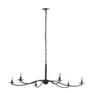 Landen Contemporary Black Chandelier