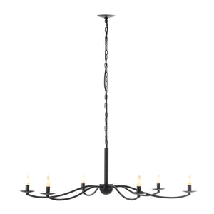 Landen Contemporary Black Chandelier