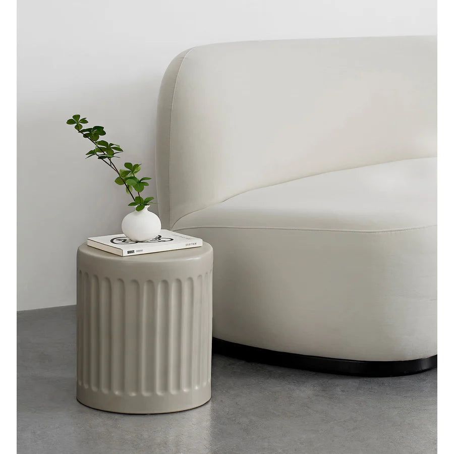Lucian Ceramic Outdoor Accent Table - taylor ray decor