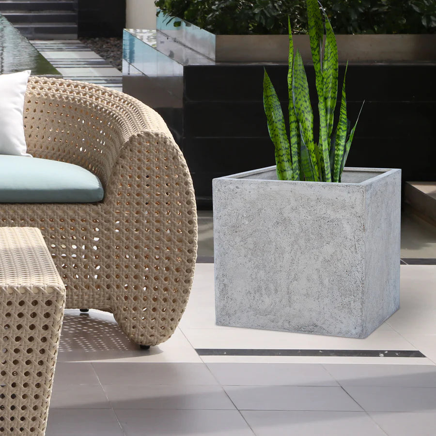 Alona Volcanic Stone Outdoor Planter - taylor ray decor