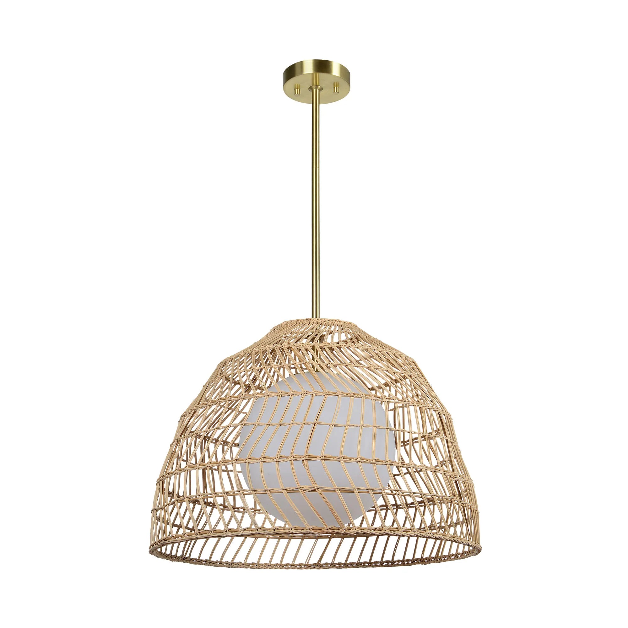 Palm Rattan Pendant Light - taylor ray decor