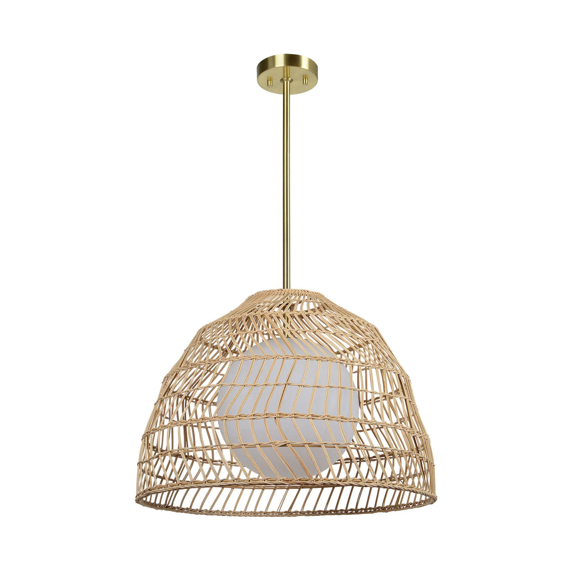Palm Rattan Pendant Light - taylor ray decor
