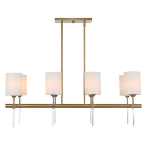 Awyr 8-Light Brass Chandelier