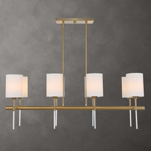 Awyr 8-Light Brass Chandelier