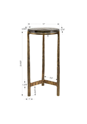 Eternity Accent Table, Brass