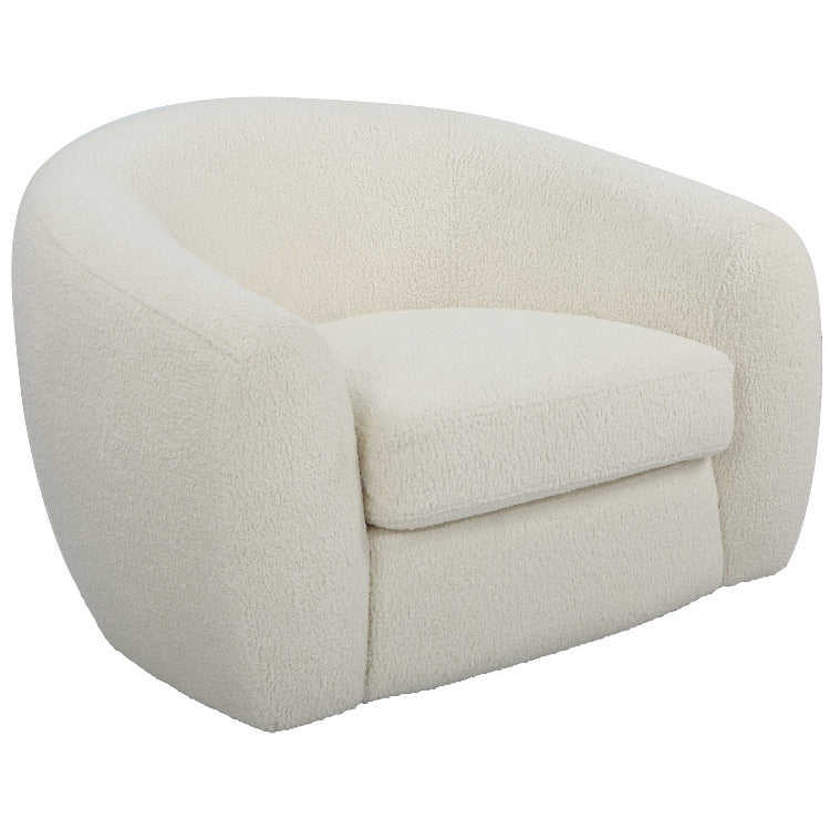Capra Art Deco Swivel Chair, White @taylorraydesign
