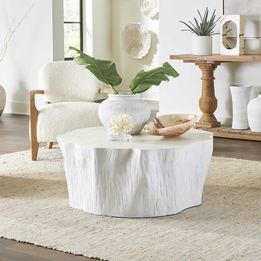 Woods Edge White Coffee Table