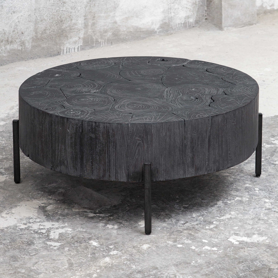 Adjoin Rustic Black Coffee Table