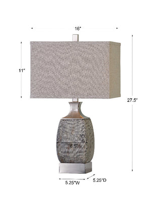 Caffaro Rust Bronze Table Lamp - taylor ray decor