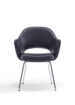 Melanie Guest Armchair in Carbon Black Nappa @taylorraydesign