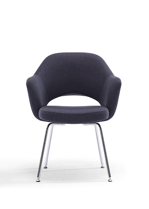 Melanie Guest Armchair in Charcoal Fabric @taylorraydesign