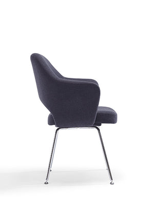 Melanie Guest Armchair in Charcoal Fabric @taylorraydesign