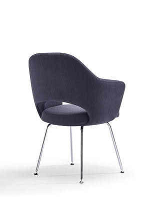 Melanie Guest Armchair in Charcoal Fabric @taylorraydesign