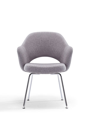 Melanie Guest Armchair in Groovy Gray Fabric @taylorraydesign