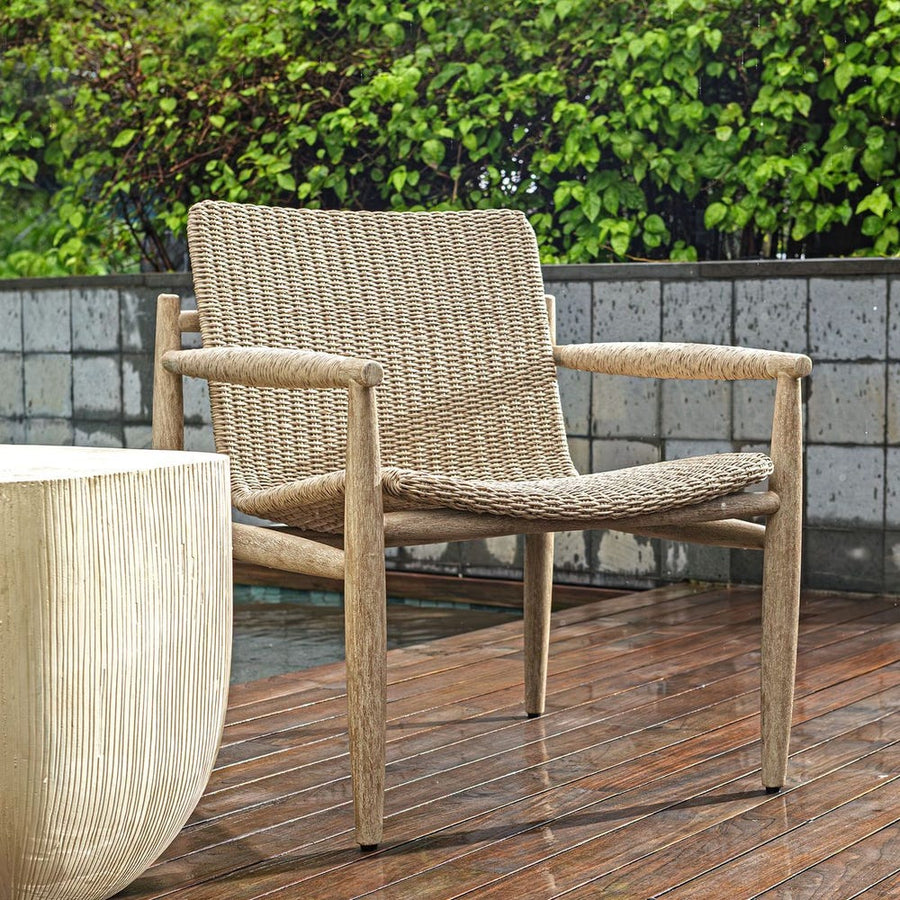 Sumba Outdoor Lounge Chair in Oatmeal - taylor ray decor