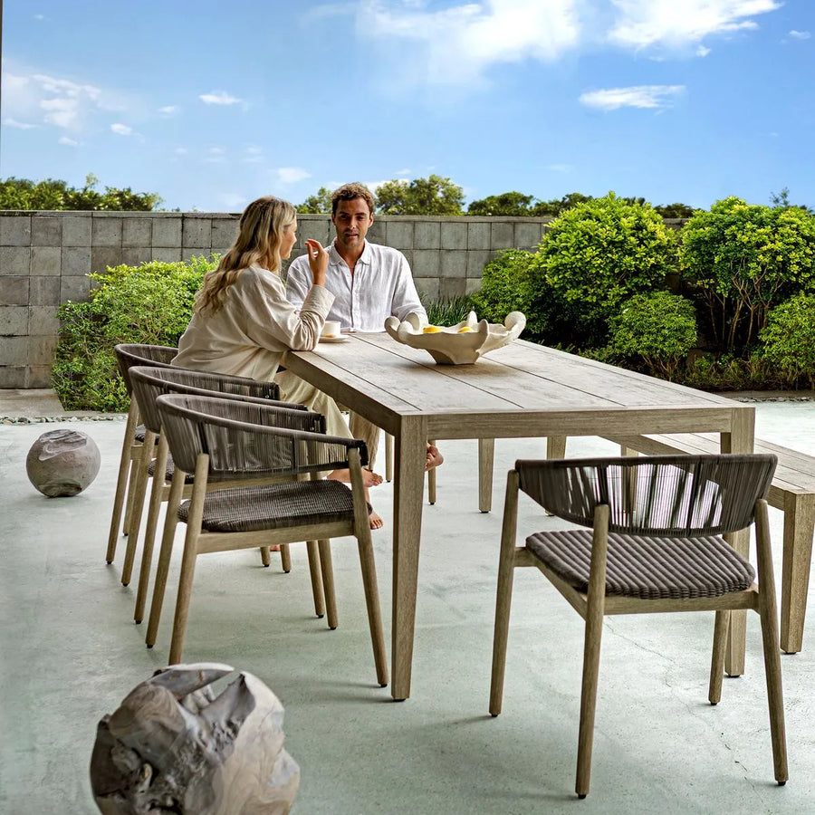 Kirkham Indoor-Outdoor Farmhouse Dining Table - taylor ray decor