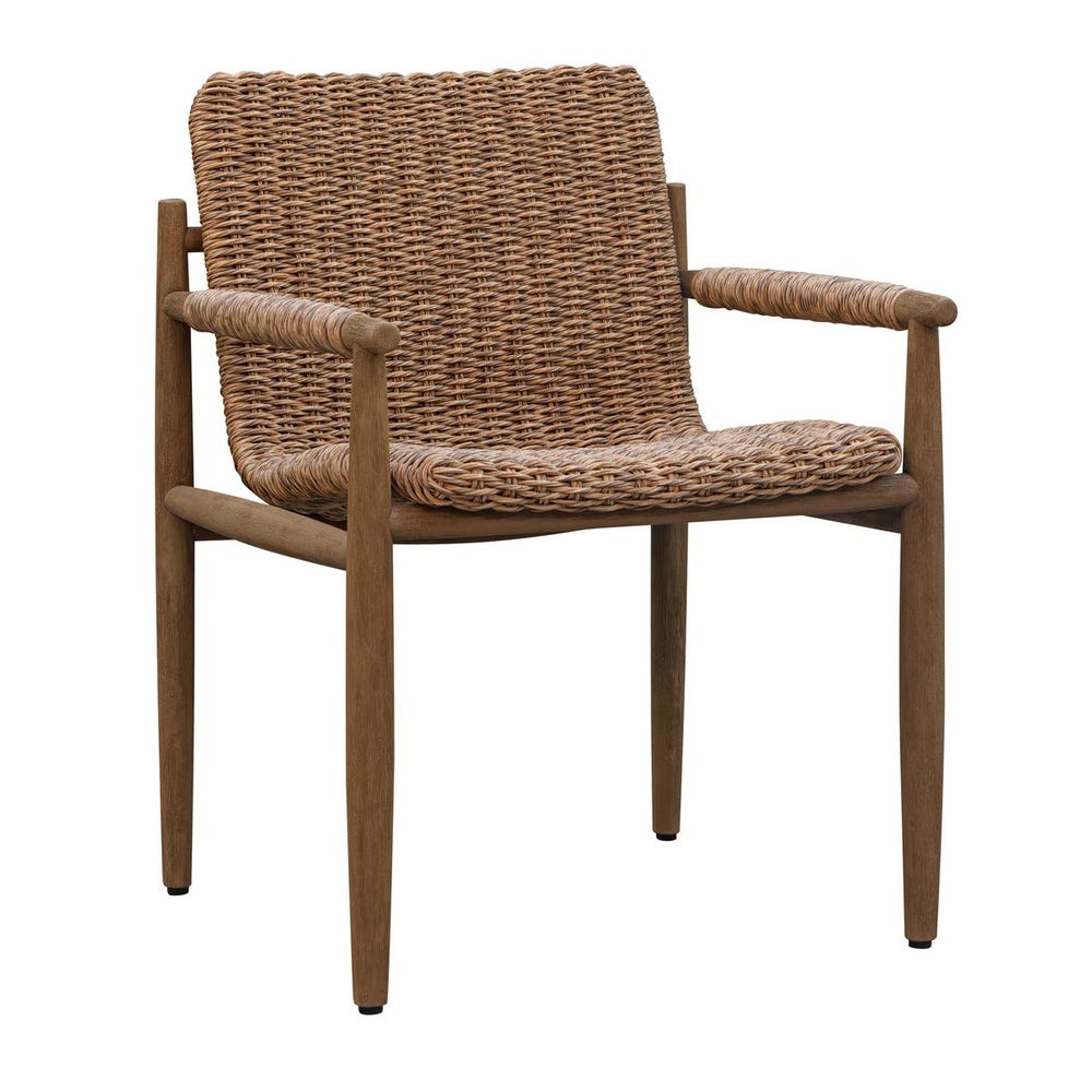 Sumba Outdoor Dining Armchair in Golden Flax - taylor ray decor