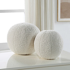 Capra Ball Sheepskin Pillows, S/2 @taylorraydesign