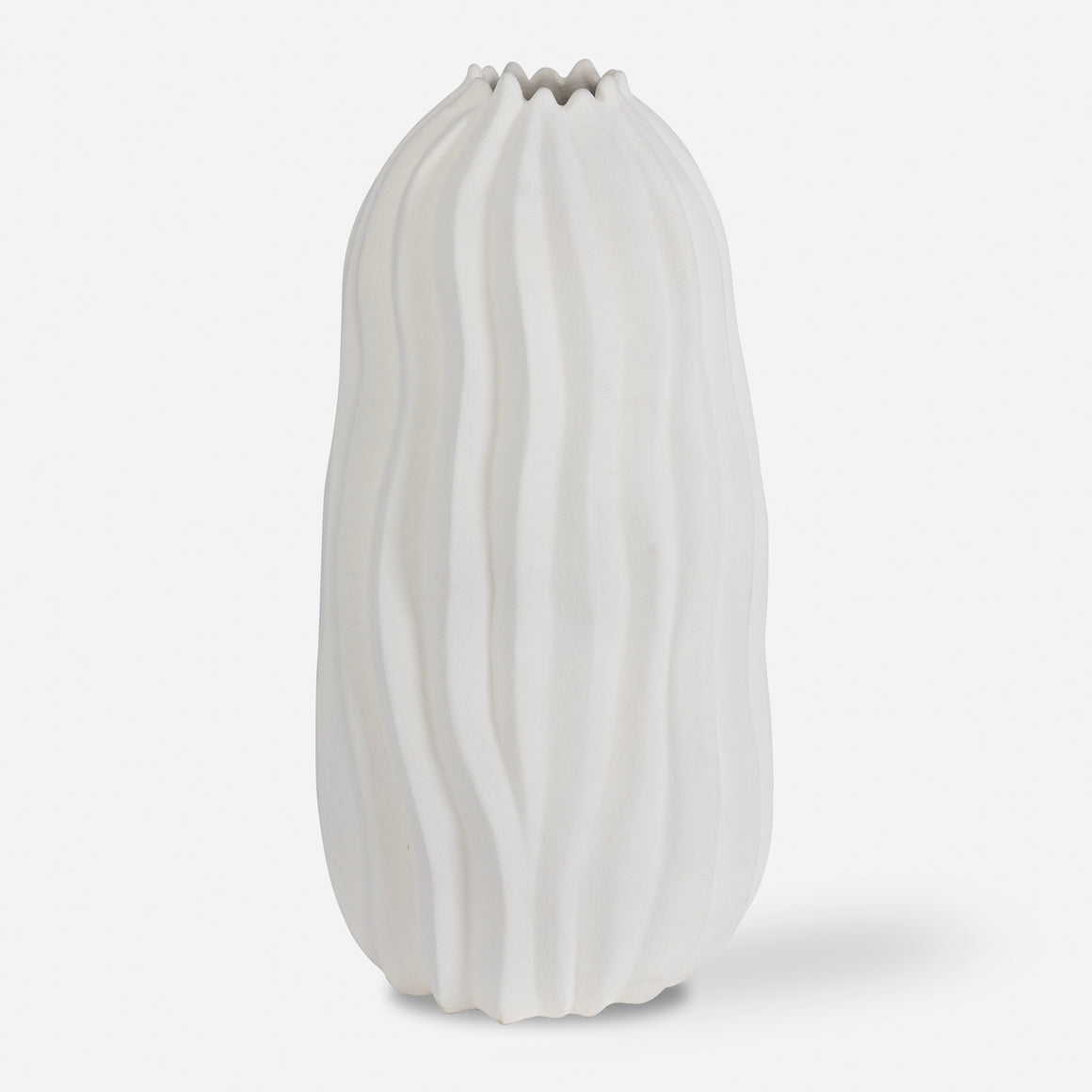 Merritt White Floor Vase