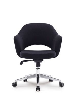 Melanie Swivel-Tilt Conference Chair in Charcoal Fabric @taylorraydesign