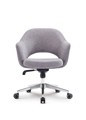 Melanie Swivel-Tilt Conference Chair in Groovy Gray Fabric @taylorraydesign