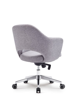 Melanie Swivel-Tilt Conference Chair in Groovy Gray Fabric @taylorraydesign