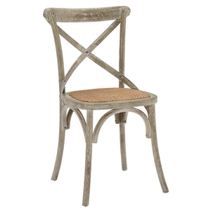 Gear Rustic Wood Dining Side Chairs, S/4