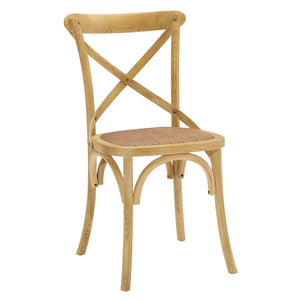 Gear Rustic Wood Dining Side Chairs, S/4