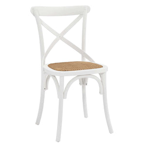 Gear Rustic Wood Dining Side Chairs, S/4