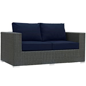 Sojourn 8 Piece Outdoor Patio Sunbrella® Sectional Set - taylor ray decor