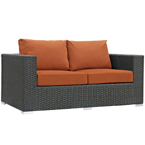 Sojourn 8 Piece Outdoor Patio Sunbrella® Sectional Set - taylor ray decor