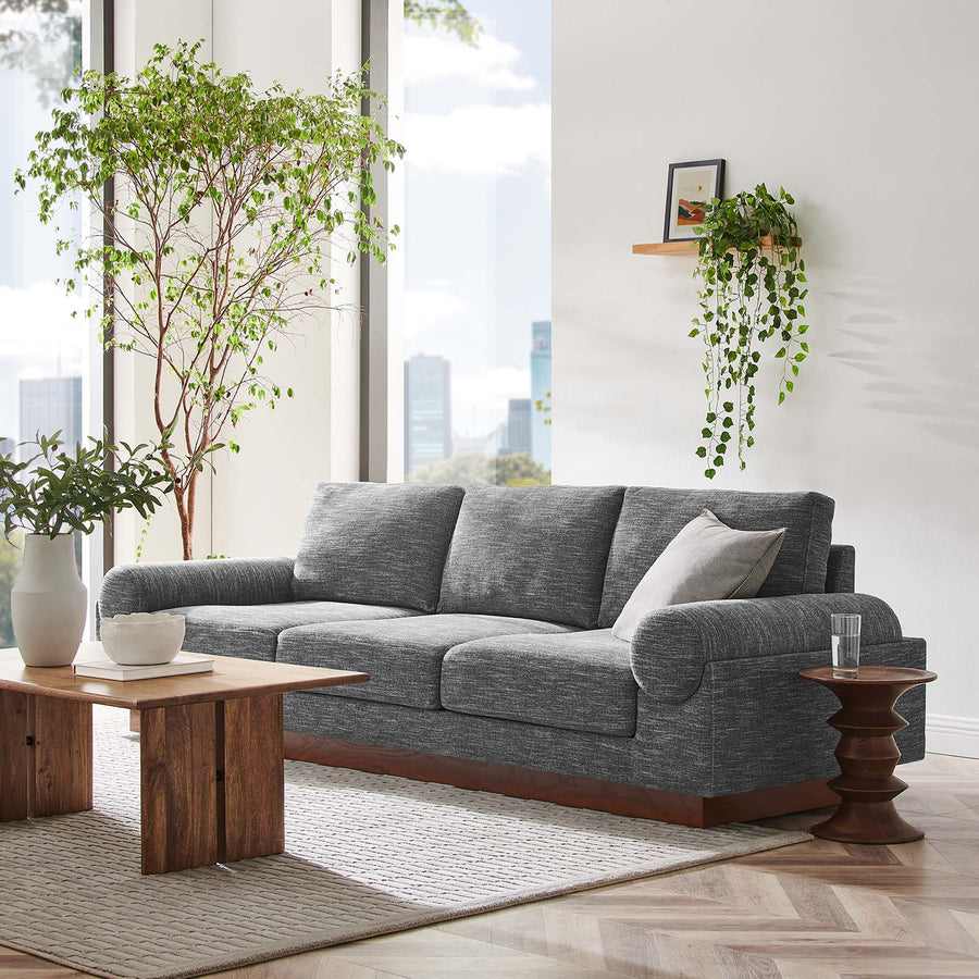 Oasis Contemporary Upholstered Fabric Sofa