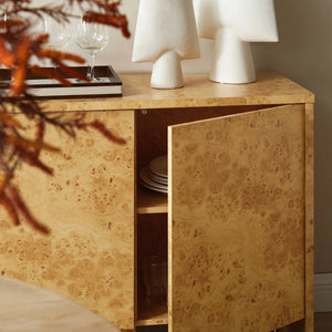 Hudson 60" Burl Wood Sideboard