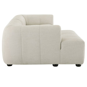 Liana Left-Facing Upholstered Fabric Modular Sofa with Chaise