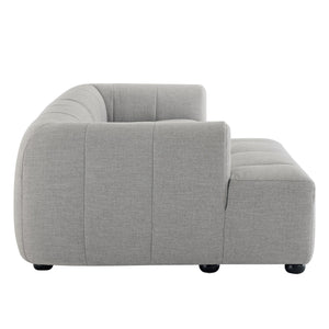 Liana Left-Facing Upholstered Fabric Modular Sofa with Chaise