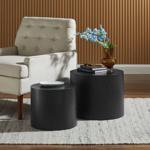 Amani Round Nesting Coffee Tables, S/2